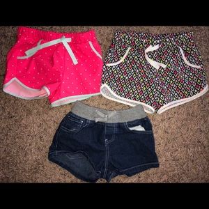 3 LIKE NEW toddler shorts